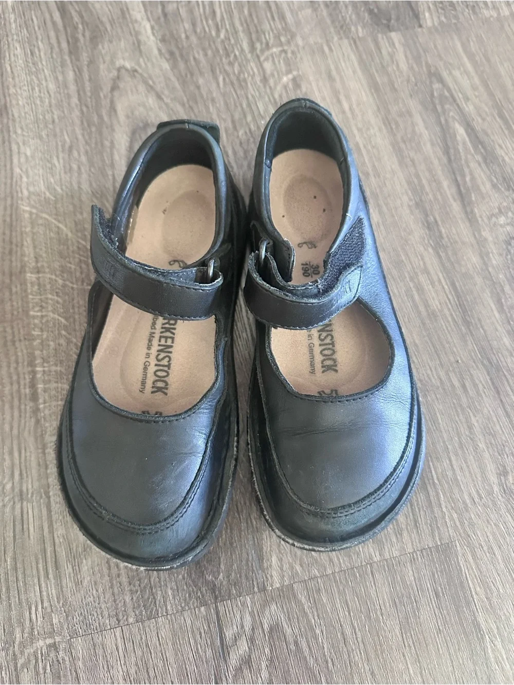 Birkenstock Kids Black Mary Jane Strap Shoe